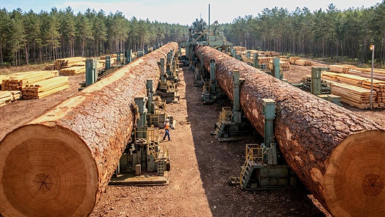 Inside America’s Fastest Wood Processing Plant – From Giant Logs to High-Grade White Paper