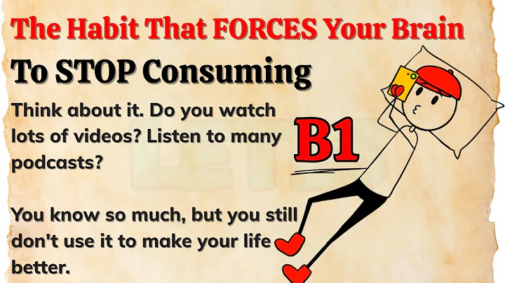 The Habit That FORCES Your Brain To STOP Consuming || Learn English Through Motivation Level B1🔥