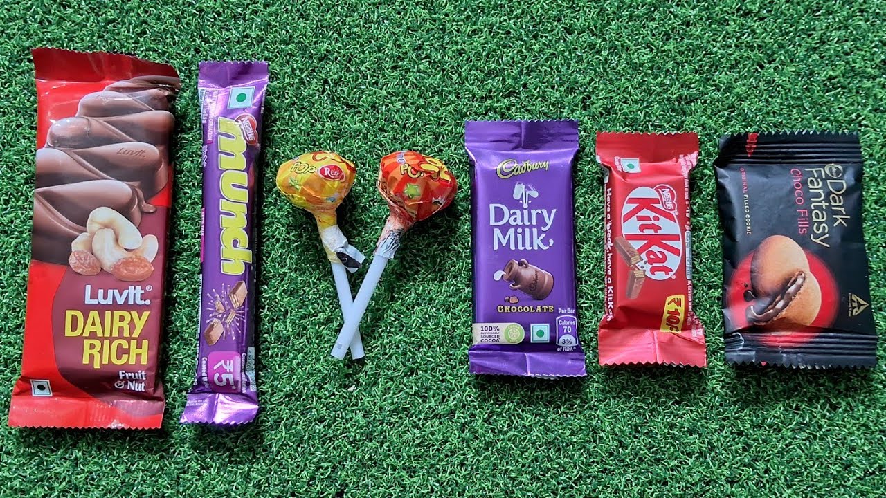 Luvlt Dairy Rich vs Munch vs lollipop vs KitKat vs Dairy Milk vs dark
