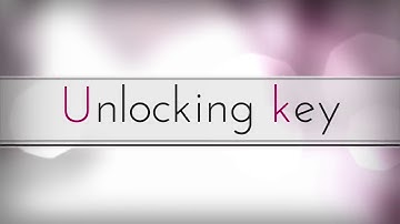 Unlocking key with ZedFull