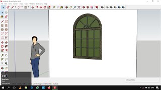 Sketchup Creating A Semi-Circular Window In Sketchup