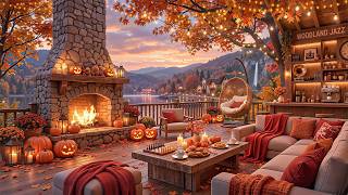 Autumn by the Hearth 🍂🔥 Soft Jazz & Fireplace Ambience for Slow Living screenshot 4