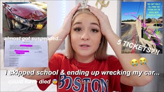 i skipped school & wrecked my car... STORYTIME ft. stunning lens