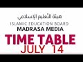Madrasa media online class timetable july 14 l f 4 tech