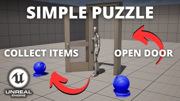 Hoe maak je een puzzel: verzamel items om de poort te openen in Unreal Engine 5
