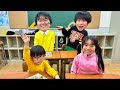 【学校ごっこ】お友達の個性と、友情を大切にしよう! 寸劇 かえであーたん スーパーマラドーナ 田中 コラボ Pretend Play School Storyes for Kids