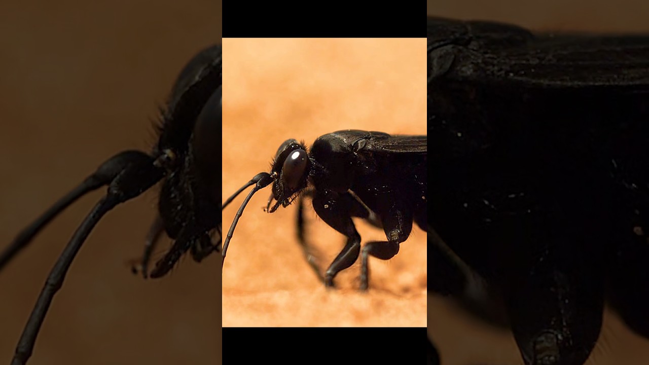 На самом деле, оно хочет отложить яйца именно в таком месте. 