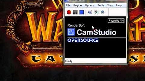 My Camstudio Settings (Regions, Video Options, Cursor Options etc.)