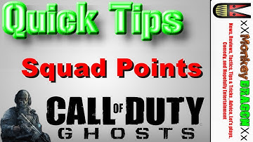 Call of Duty Ghost How To Get Squad Points &  How Squad Points Work - Quick Tips