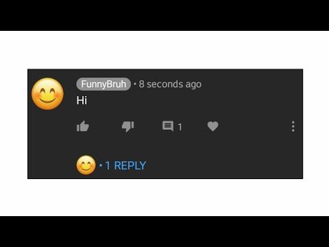 every comment will have one reply - every comment will have one reply