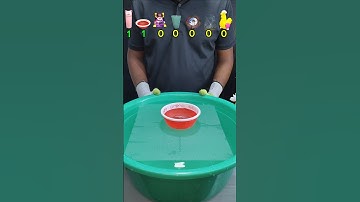 TRY TO GUESS HOW MANY TISSUE PAPER IT TOOKS! #asmr #satisfying #experiment #tissuepaper #water