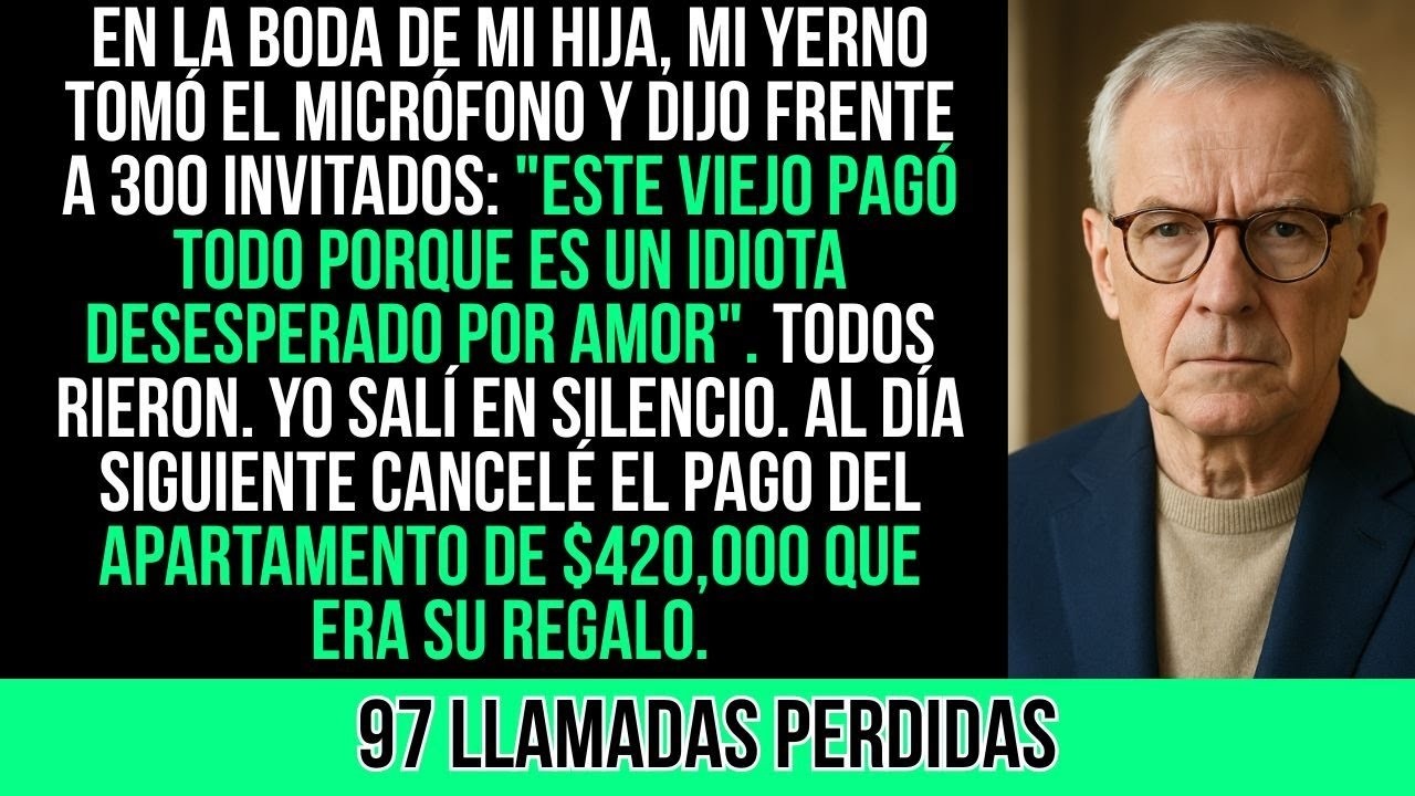 En La Boda, Mi Yerno Dijo Al Micrófono: 