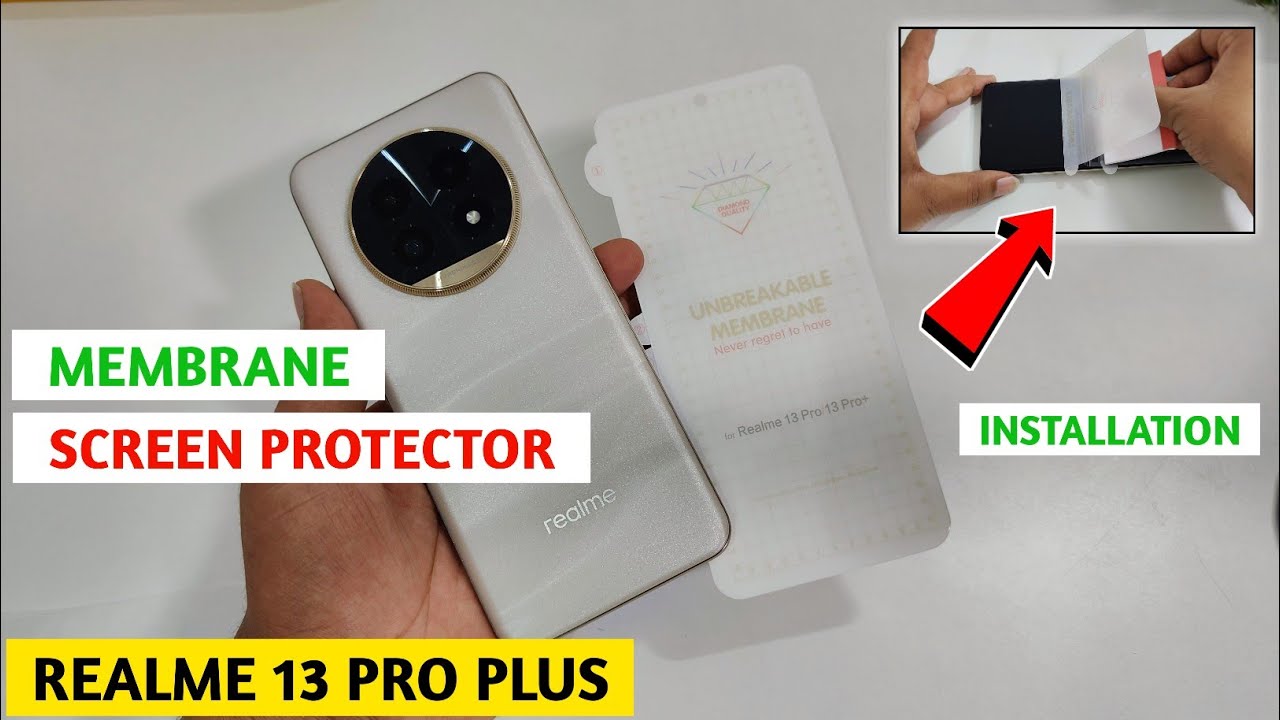 Realme 13 Pro Plus 5g Membrane Screen Protector Installation | Realme 13 Pro Plus Screen Protector