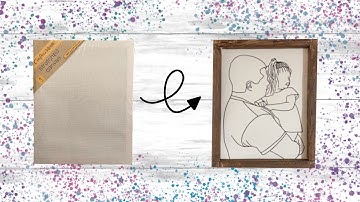 Personalized Reverse Canvas | DOLLAR TREE DIY | Dollar Tree Reverse Canvas