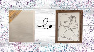 Personalized Reverse Canvas | DOLLAR TREE DIY | Dollar Tree Reverse Canvas