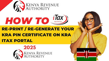 How To RE-PRINT / RE-GENERATE Your KRA PIN Certificate on KRA iTax Portal in 2025 In 60 Seconds