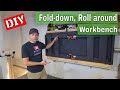 Fold-down roll around workbench - table | How to
