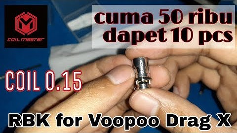 REWICK + RECOIL VOOPOO DRAG X RBK 0.15 by COIL MASTER || PnP-VM6 || A1 Mesh Coil || Tutorial