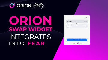 FEAR integrates Orion Swap Widget: crypto exchange made easy