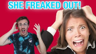 SHE SMOKED AND THEN FREAKED OUT!