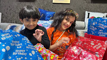 Unboxing Birthday Gifts with Marwah & Abdul Rahman @AbdulRahmankAdventures