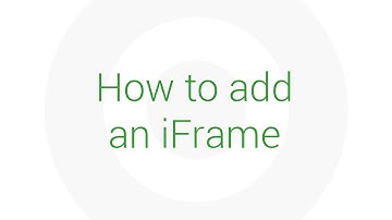 How to Embed a Page Using an iFrame