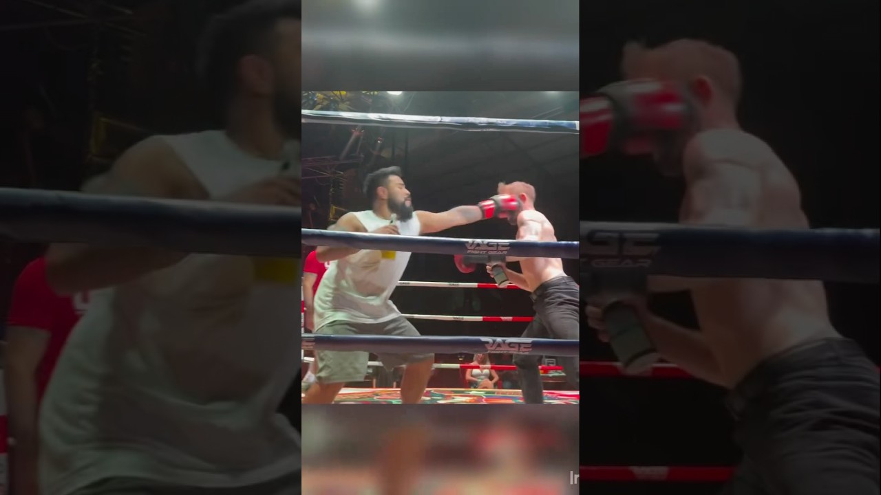 One hand Boxing, One hand drinking 🍺. Only at ​⁠