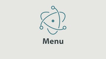 Getting started with Electron - Menu