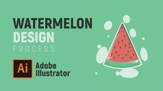 WATERMELON SPEED ART DESIGN | Adobe Illustrator