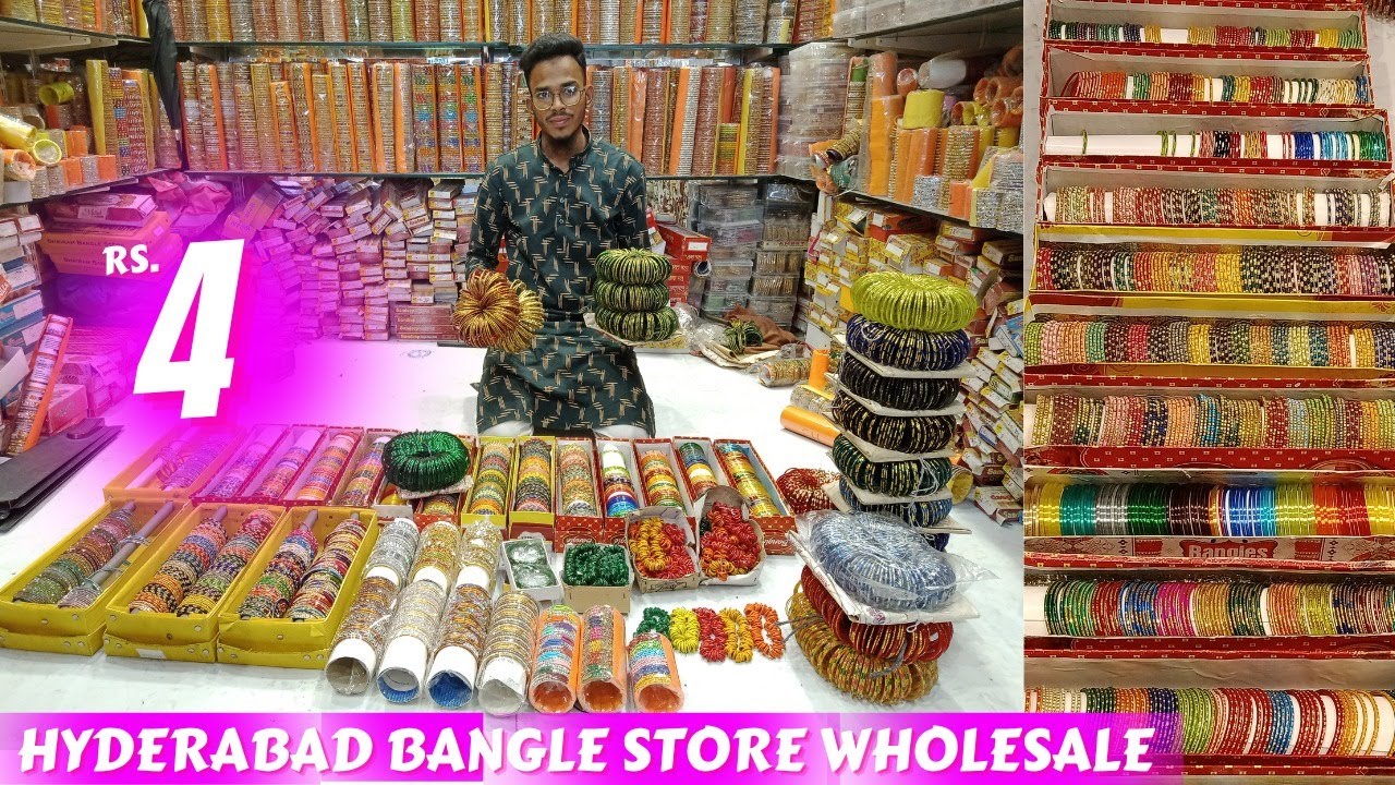 begum bazar bangles wholesale market Maggam One Gram Gold Bangles