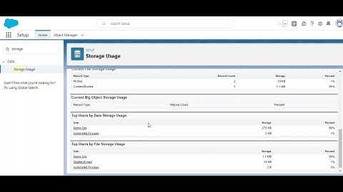 SFDC: Salesforce Storage usage? || Salesforce Storage Usage || Storage