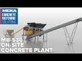 MEKA MB-S30 On-Site Type Concrete Plant Animation