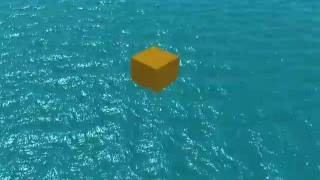 floating in sea in maya