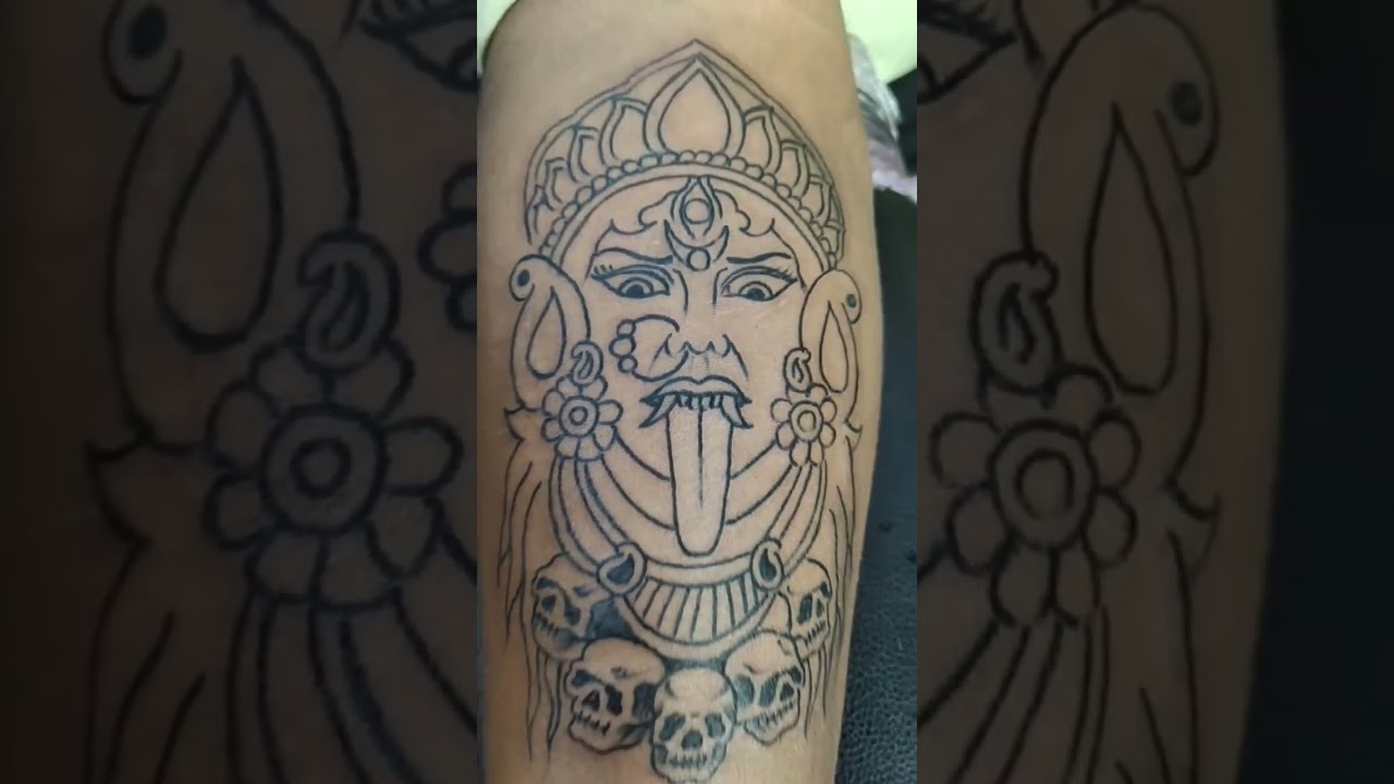 Sachin Badi on LinkedIn: Mahakali ka tattoo kaisa laga | 🙏Jay 🌺maa 🌺kali🙏  tattoo designs art by…