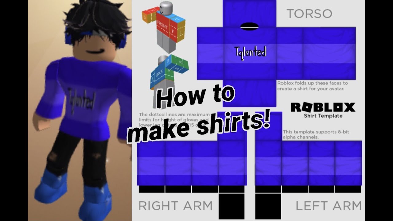How to make shirts in roblox! (merch tutorial) YouTube