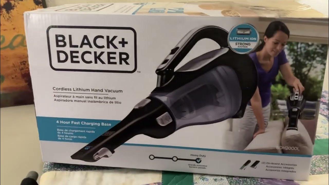 Black & Decker 20V Max Cordless Lithium Hand Vacuum Model BDH2000L