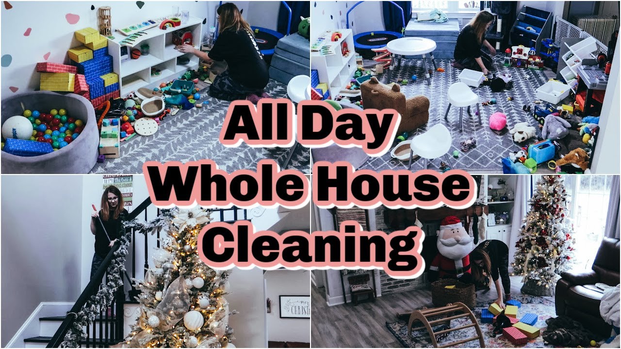 Realistic All Day Whole House Clean With Me 2022 - YouTube