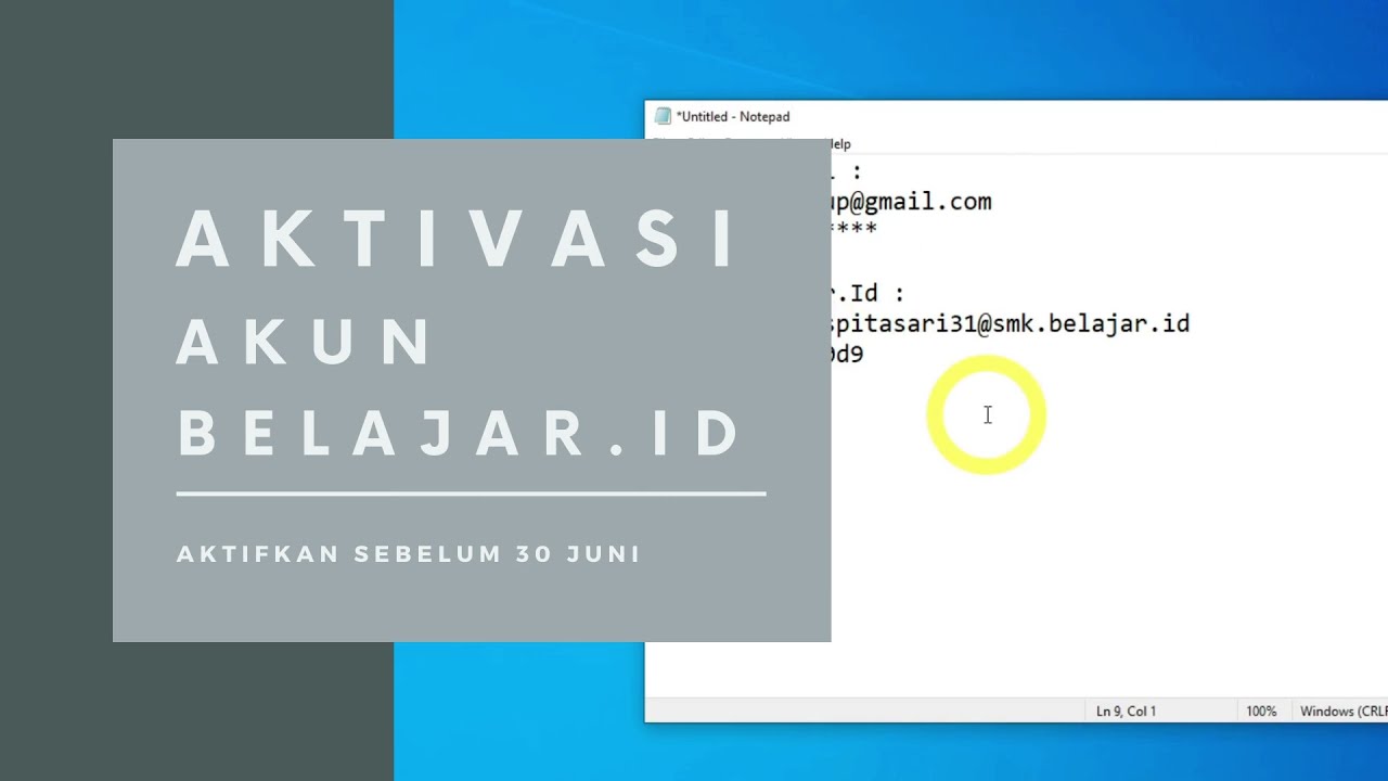 Cara Aktivasi Akun Belajar.Id #belajar #merdekabelajar #daring #pjj #