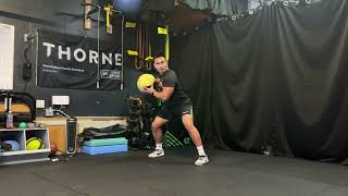 Standing Medicine Ball Shot Put Throws
