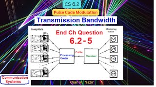 (English)CS || Question 6.2-5 || Transmission Bandwidth ||  PCM