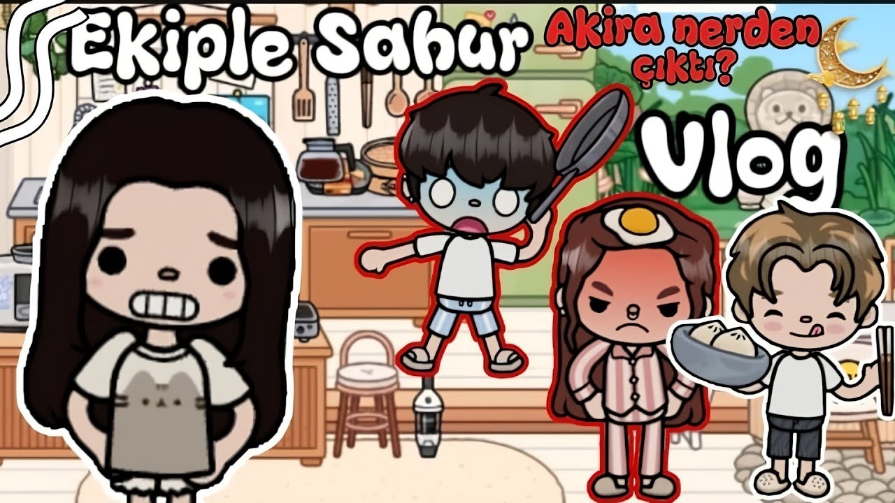 Ekiple sahur vlog+Davetsiz misafir|Toca Life Türkçe|Toca Leysi|#keşfet #anasayfa 
