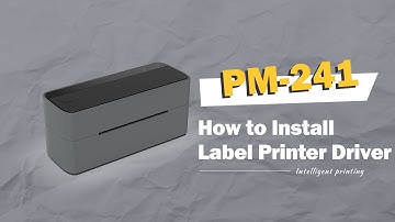 Phomemo PM-241 Tutorial: (Win10) Installing Label Printer Driver and Prepare before use