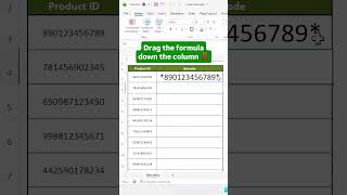 Excel mein Barcode banao sirf 2 minutes mein! 📊 No software, no tension.#excelhacks #barcodetrick