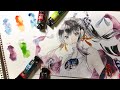 【透明水彩分離色】SUPERVISION イラストメイキング●Watercolor Painting