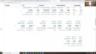 Psalm 23:4-6 in Hebrew