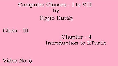 Introduction to KTurtle V6