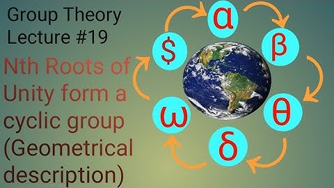 Lecture # 19 Nth roots of unity form cyclic group under multiplication  detailed concept.