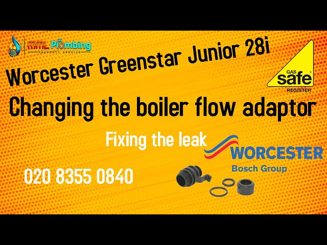 #Boiler leak fixing. Replacing a Worcester flow adaptor in North London.