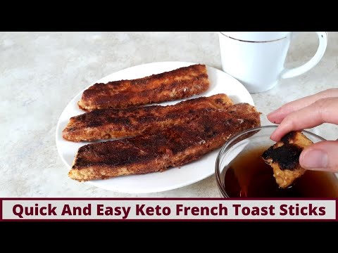 Easy And Quick Keto French Toast Sticks With Real Bread (Nut Free And Gluten Free)