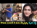 Pic talk: Allu Arjun's son Ayaan helps mother in kitchen